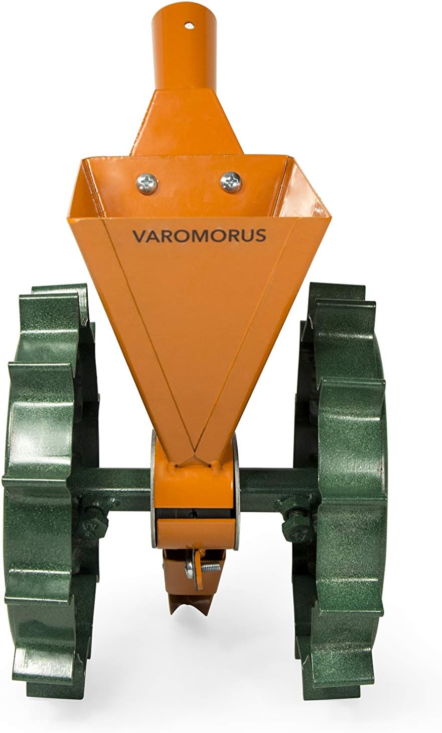 Varomorus CORN BEANS VEGETABLE METAL SEEDER 2-ROW MANUAL ONION RADISH BEETS (1-ROW), Green, Orange - Image 3