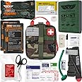 EVERLIT Advanced Emergency Trauma Kit, CAT GEN-7 Tourniquet Mil-Spec Nylon Laser Cut Pouch with 36" Splint, Military Combat Tactical IFAK for First Aid Response Bleeding Control