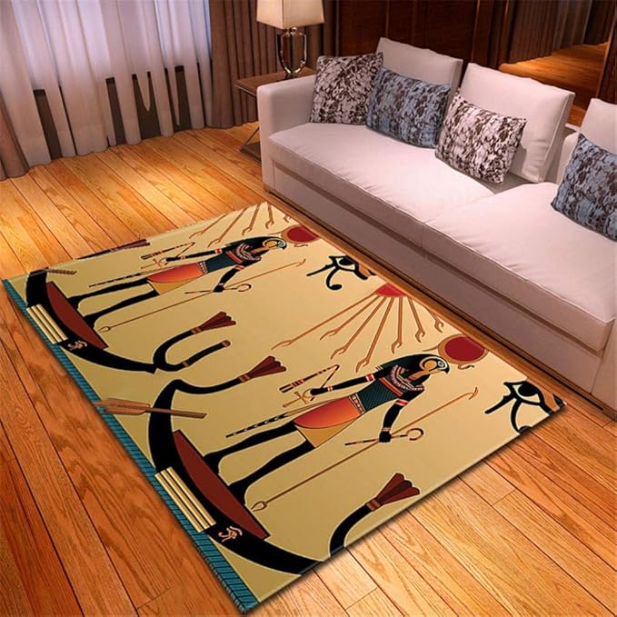 Ancient Egypt Element,Home Modern Rug Carpet Shaggy Area Rugs Living