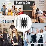 AUAUY Ballpoint Pens 12 Pcs Retractable Aluminum 1 mm Black Ink view 5