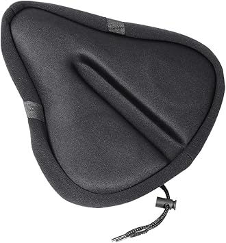 Amazon 自転車 サドルカバー 超肉厚 フィットネスバイク用 サドルカバー クッション 滑り止め 低反発 衝撃吸収 お尻が痛くない 柔らかい 黒 ソフト 通気性 Yijuhou スポーツ アウトドア