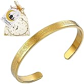 Cosweet 6/12/24 Sets Ayatul Kursi Bracelet Ramadan Eid Gifts Bulk - Gold Arabic Quran Cuff Bracelets with Ramadan Mubarak Cards & Drawstring Pouches for Party Favors, Islamic Muslim Jewelry for Women