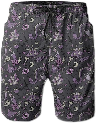 purple swimming shorts