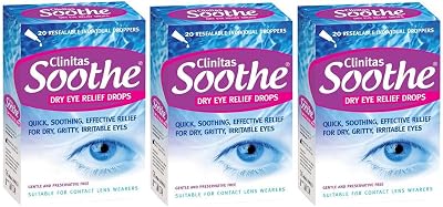 Clinitas Soothe Dry Eye Relief Drops 0.5ml Vials, 60 Total Drops