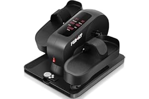 FUNMILY Under Desk Elliptical Machine, Resistance/Speed Dual Mode Ellipse Leg Exerciser While Sitting for Seniors Exercise Bike Pedal Exerciser While Sitting with Massage Pedal/Remote Control