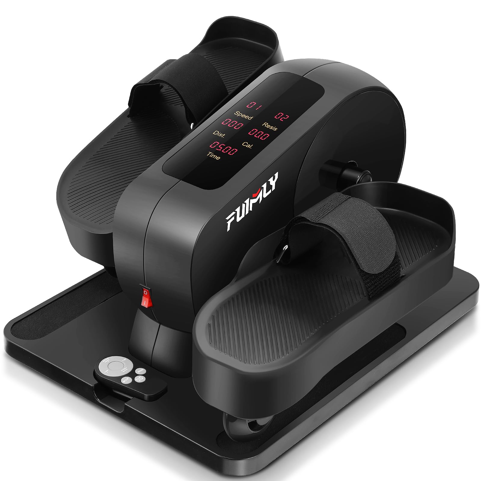 Photo 1 of FUNMILY Under Desk Elliptical Machine, Resistance/Speed Dual Mode Ellipse Leg Exerciser While Sitting for Seniors Exercise Bike Pedal Exerciser While Sitting with Massage Pedal/Remote Control