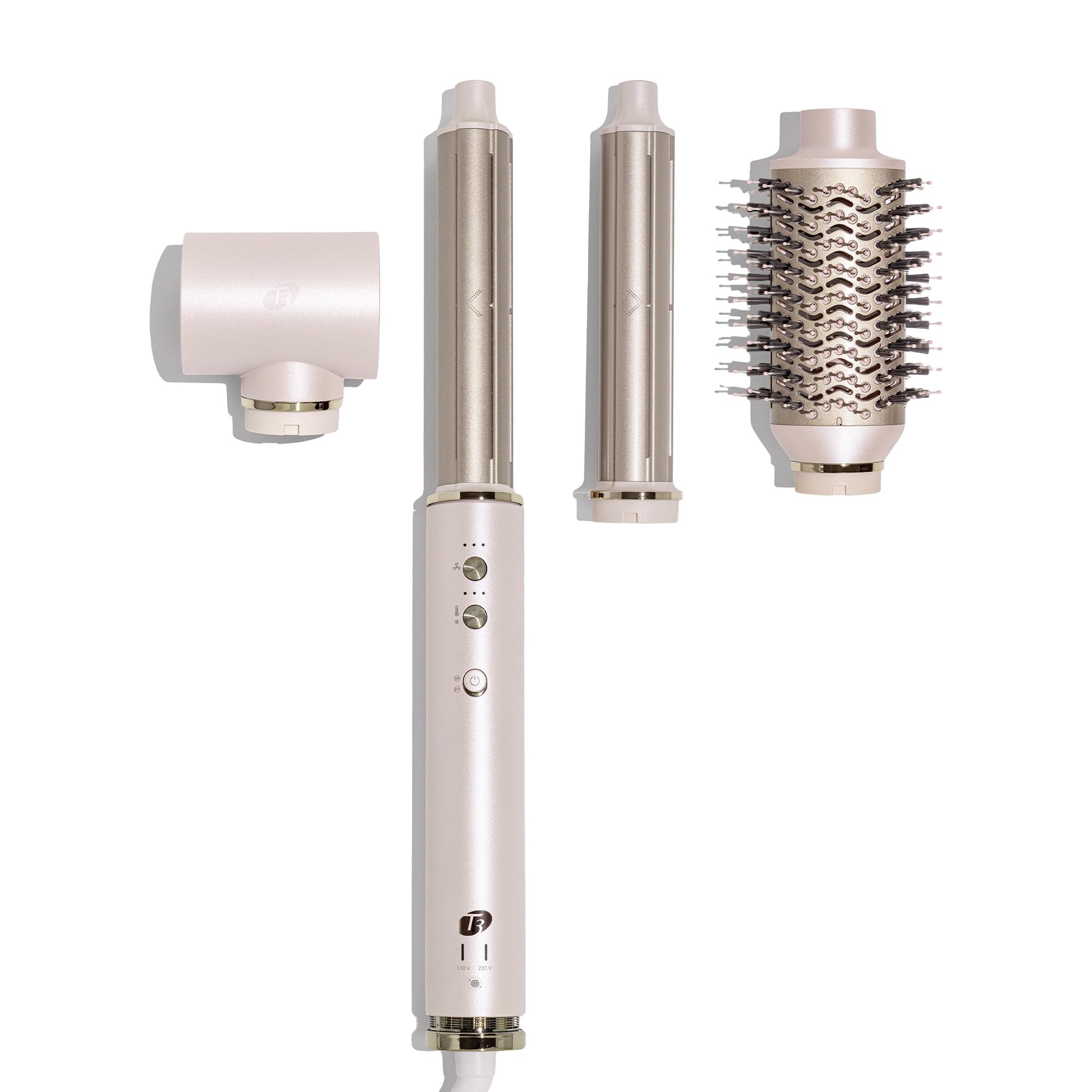 Photo 1 of Aire 360 Ceramic Dual Voltage Air Styler Blowout Kit with Curling Attachments, Oval Brush & Drying Concentrator | Fast, Healthy Blowouts and Long-Lasting Curls | for All Hair Types