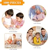 HUADADA Birds and Flowers Jigsaw Puzzle 1000 Pieces Landscape Nature view 4