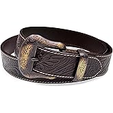 Genuine Full Grain Western Engraved Tooled Leather Strap or Belt 1-1/2" Wide