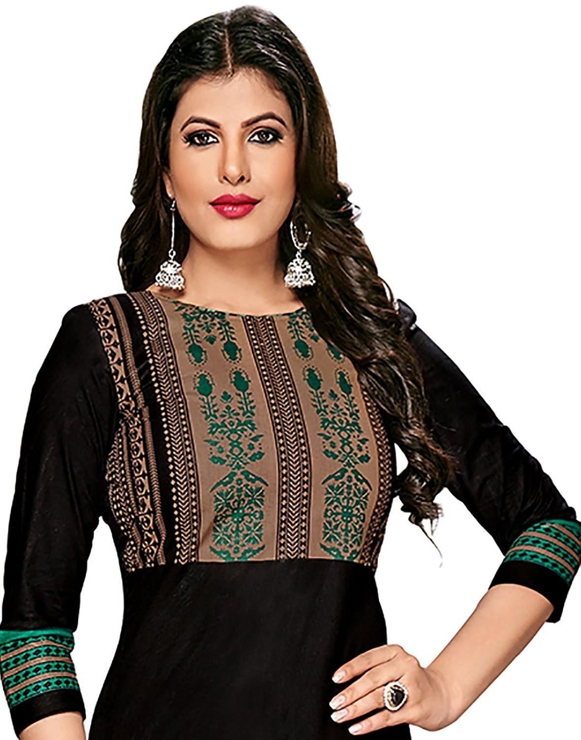 jevi prints women's unstitched kurti material