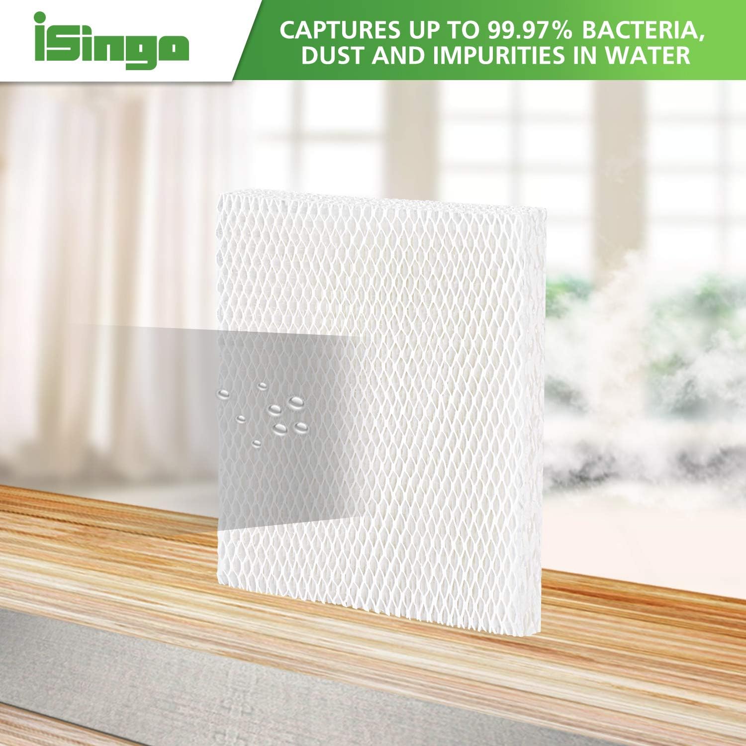 iSingo Honeywell Humidifier Filter T HFT600 Humidifier Filters Compatible Honeywell Humidifier Hev615 Hev620 (4 Pack) -