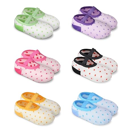 GHB Babysocken Erstlingssöckchen Antirutsch für 8-36 Monate Baby 6er Pack (Verpackung MEHRWEG)