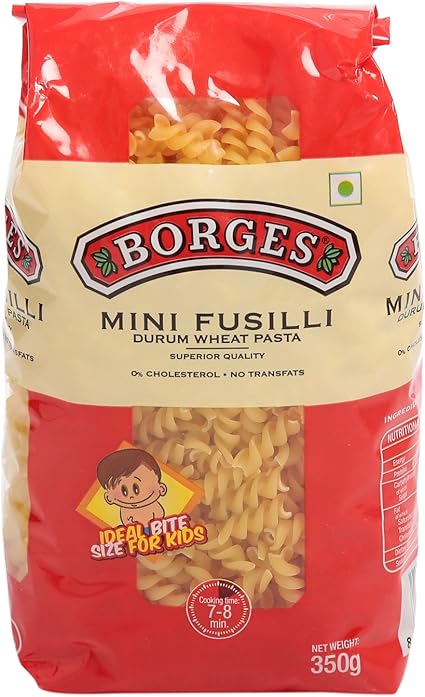 Borges Mini Fusilli Durum Wheat Pasta, 350g