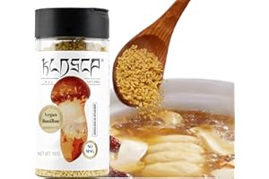 KLDSCP Umami Powder Vegan Bouillon, Made from Rare Matsutake Mushrooms, Add Instant Flavor and Depth to All Your Favorite Dishes - Gluten-Free, Non-GMO for Soups, Ramen, Gravy & More - Easy-Dispense, Leak-Proof Shaker Bottle
