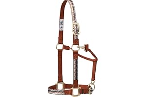 Weaver Leather Adjustable Patterned Nylon Horse Halter, Medium, 35-6785-259, Trekking West
