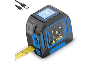 2-in-1 Laser Tape Measure, Lytool 130Ft/40m Laser Measurement Tool, 16Ft/5m Measuring Tape, Digital Laser Tape Measure with M