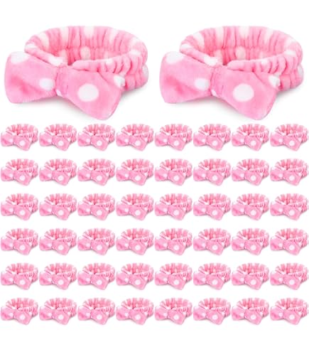 Amazon.com : Jutom 74 Pcs Spa Headband Set 37 Styles Coral  display picture 1