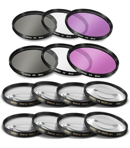 PROfezzion UV Filter 55mm Protection Filter for Nikon D3500 D3400 D5600 D7500 AF-P 18-55mm Lens Kit for Sony A7 A7II A7III A7IV FE 28-70mm Lens Set and Other Lenses 55mm