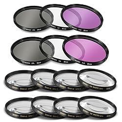 55mm and 58mm 14 Piece Filter Set Includes 3 PC