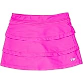 RuffleButts Girls UPF50+ Sun Protected Athletic Active Stretch Tennis Skort