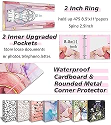 3 Ring Binder 2 Inch, Three Ring Binder Organizer