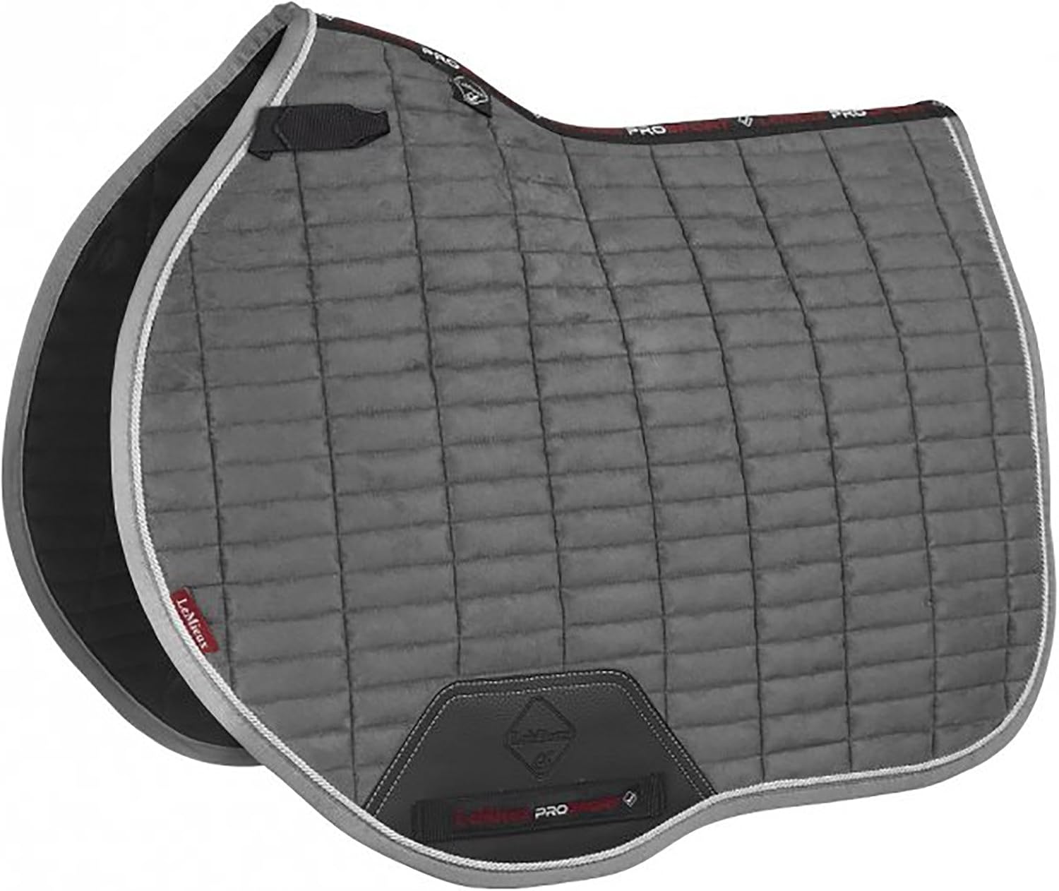 LeMieux EuroJump Saddle Pad, Large, Grey/Silver Sports