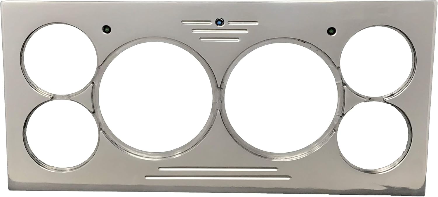 Dolphin Gauges Compatible with 1973 1974 1975 1976 1977 1978 1979 Ford Truck 6 Gauge Dash Insert - Polished Billet Aluminum