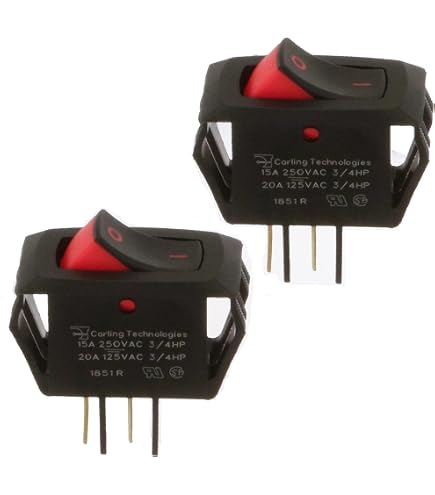 thumbnail interactive-video image 1 of Carling Technologies RGSCC901-R-B-B-E Rocker Switch – Off-None-On, DPST, New 1 of 3