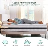 Twirest Double Mattress Hybrid Memory Foam Spring 7-Zone 135x190x22cm view 4