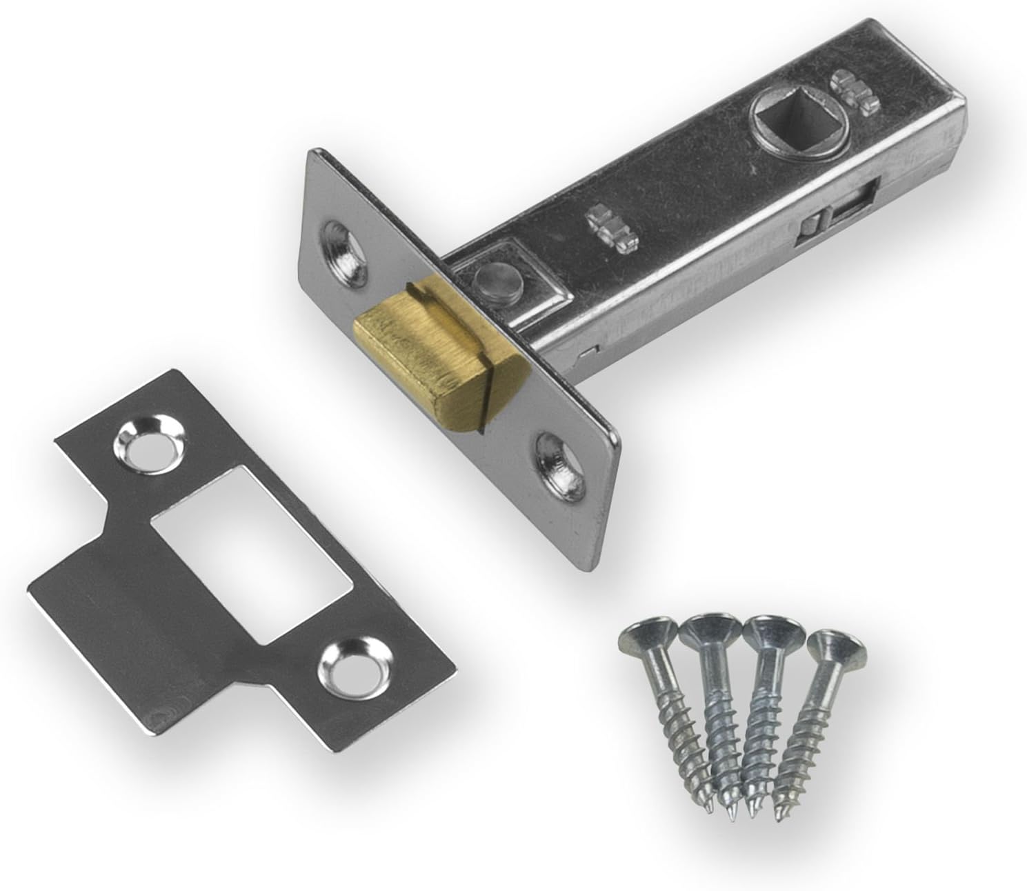 Tubular Mortice Latch Polished or Dark Chrome