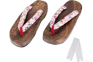 Cutey May Kids Japanese Traditional Shoes Wooden Sandals Geta Clog nezuko Cosplay Boys Girls Costume
