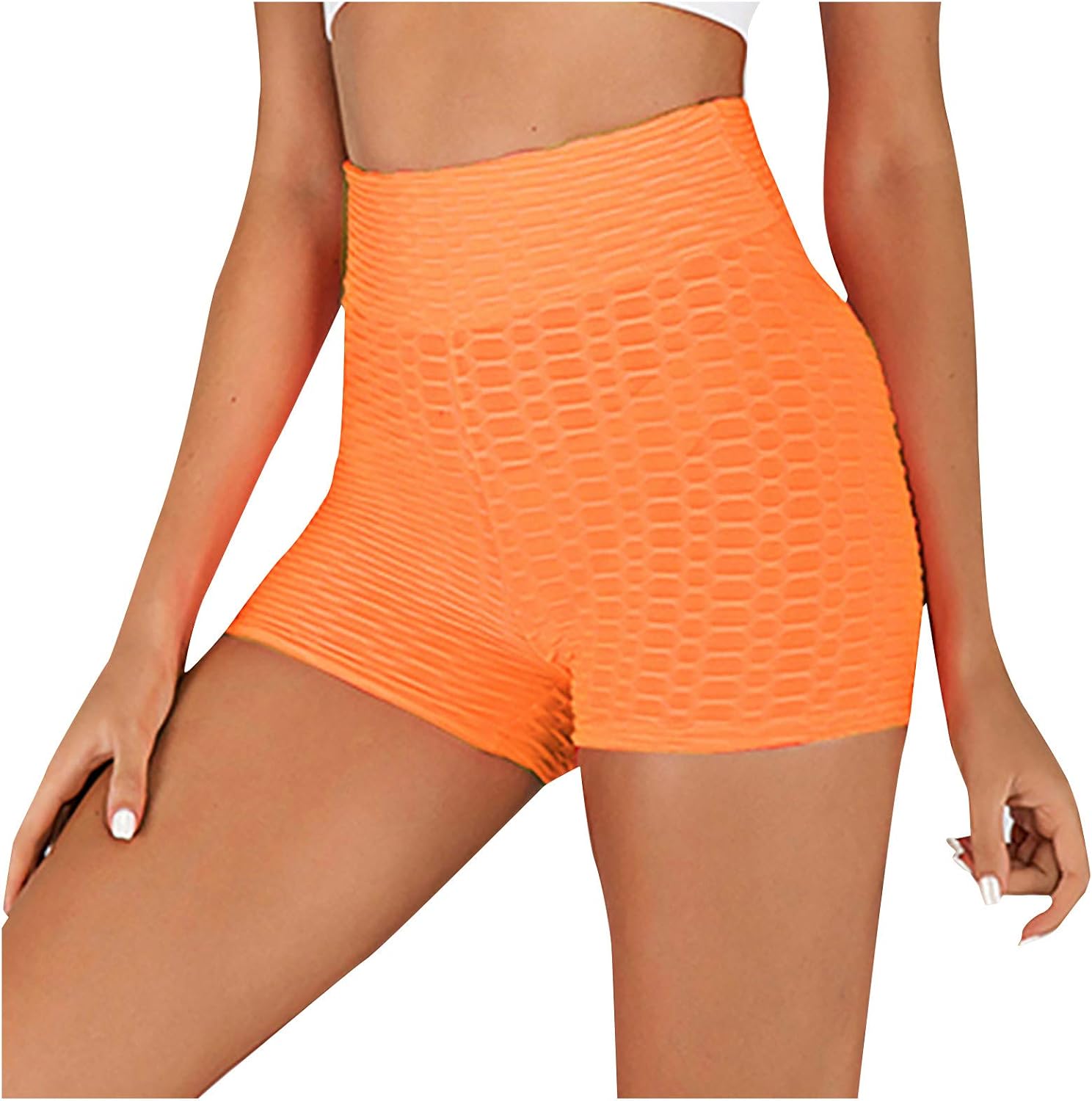YOCheerful Women's Yoga Shorts with Pockets High Waist Tummy Control