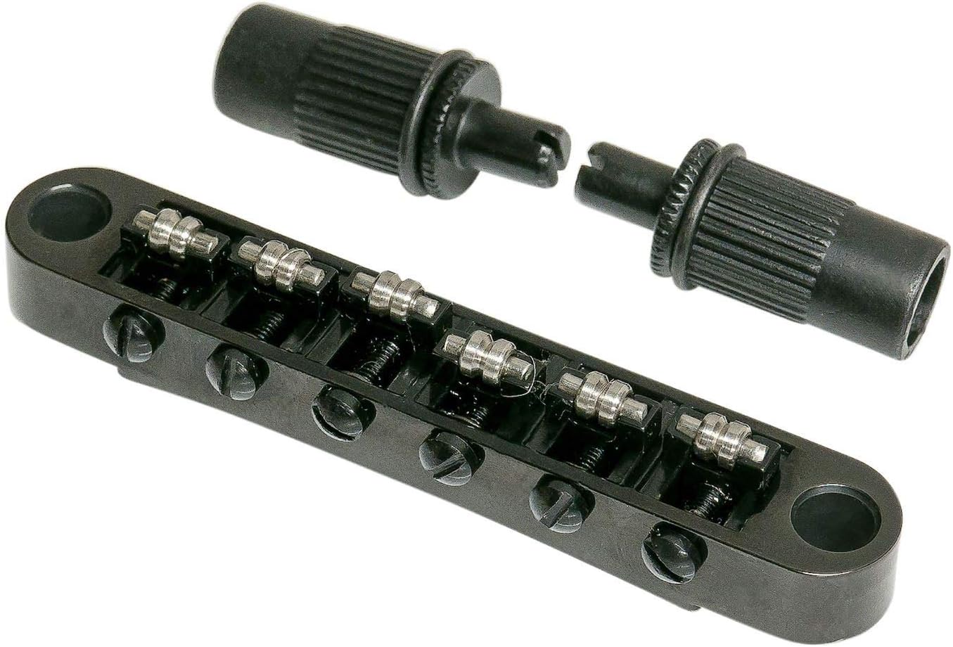 Roller Saddle Nashville Bridge for Epiphone Les Paul SG ES Dot - Black