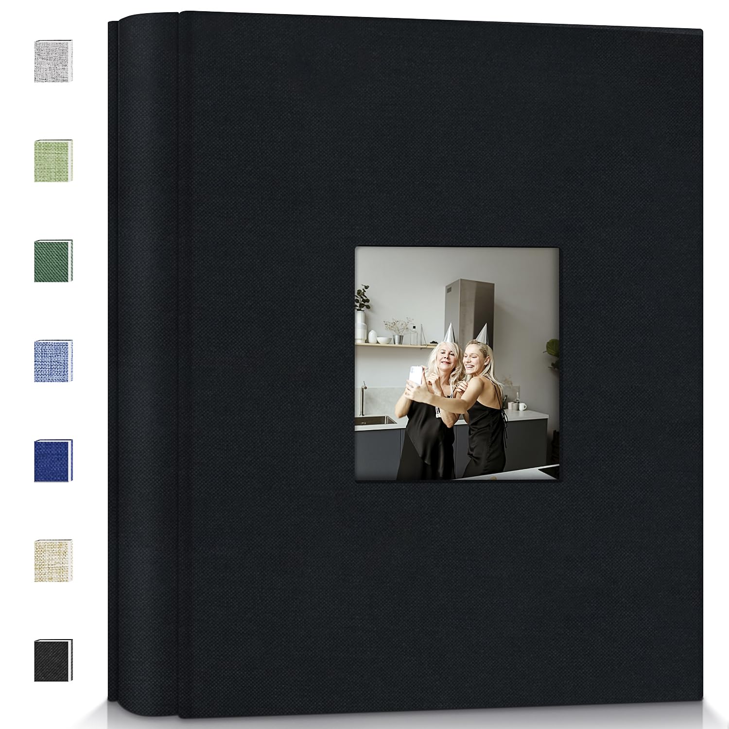 Popotop Photo Album 4x6-600 Photos Photo Books with 600 Horizontal and Vertical Pockets,Linen Cover Albums for Family Wedding Anniversary Baby Vacation Pictures