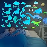 Dinosaur Room Decor,Glow in The Dark Dinosaur Wall Decals for Boys Bedroom, Kids Wall Stickers,Birthday Christmas Gift for Toddler. Dino Wall Decals for Nursery Room
