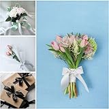 HONGCI 2 x 25mm White Satin Ribbon 22m Thick Gift Wedding Car Hair Bow view 4