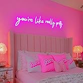 32x7 Inch Large You're Like Really Pretty Neon Signs for Wall Decor, LED Your Like Really Pretty Light Up Sign Wall Art for Salon, Studio