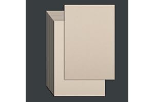 WOOQU 25 Pcs Book Board, Binder Board, Cover Board, Heavy Duty Chipboard for Book Binding, DIY Cardboard (Gray, 5.5 x 8.5 Inch 80PT)