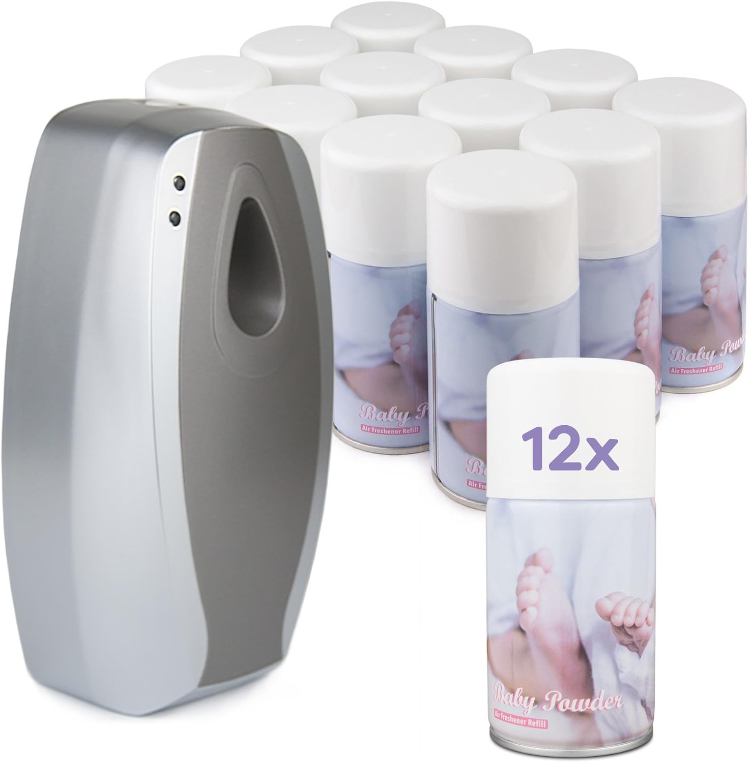 DripDropDry Full Starter Set Automatic Air Freshener & 12 Baby Powder