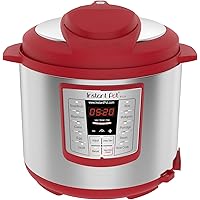 Instant Pot Lux 6-in-1 Electric Pressure Cooker, Slow Cooker, Rice Cooker, Steamer, Saute, and Warmer|6 Quart|Red|12 One-Touc