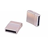 KONMAY 5 Sets 15.x3.0mm Matte Golden Glue-in Style Jewelry Magnetic Clasps