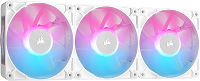 Corsair iCUE LINK RX120 RGB 120mm PWM Fans Triple Pack White