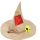 Sunflower Witch Hat Wizard Hat Witch Costume Accessory for Halloween Costume Party Cosplay Party
