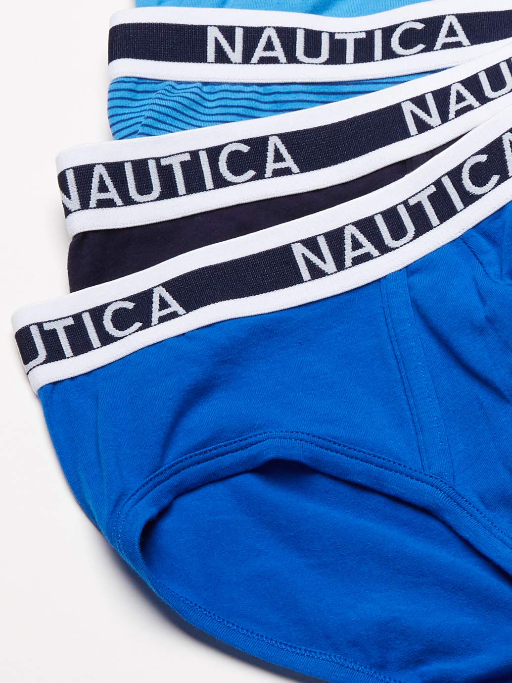 Nautica Men's Cotton Stretch Classic Boxer-Briefs – 3-Pack, Microfiber Waistband, Tagless, No Fly