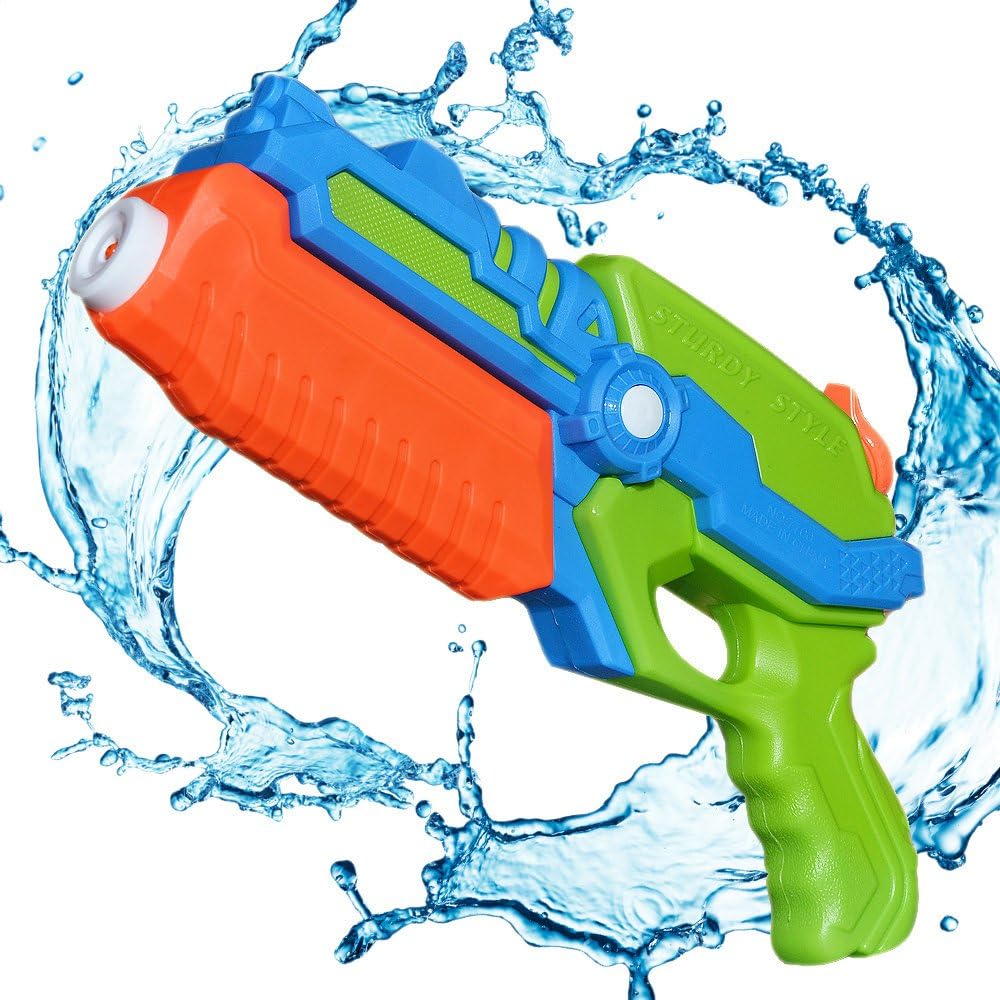 TeaQ Water Pistol Portable Design Range 6-8m for Kids and Adults Fun Water Toys (Random Colour)