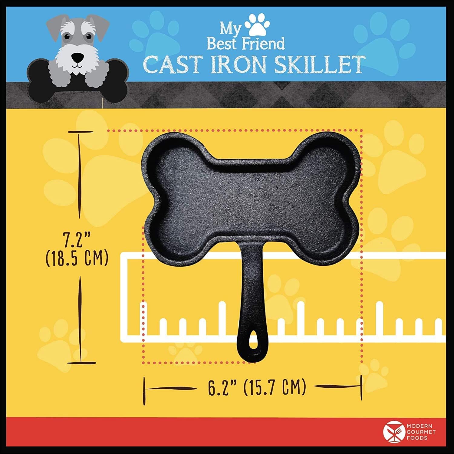 Modern Gourmet Foods, Dog Bone Shaped Skillet Gift Set, Includes Bone