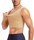 TAILONG Mens Compression Corset Vest Hide