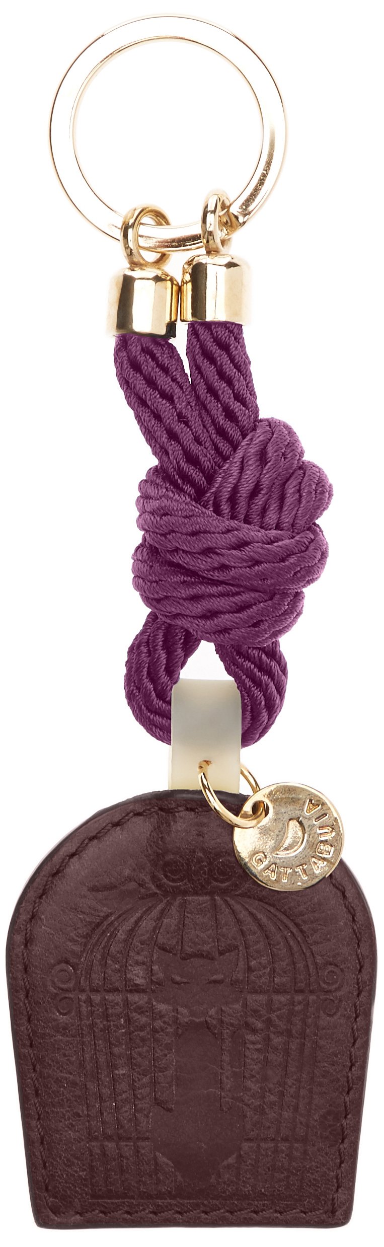 Gattabuia Cordone, Women Keyring One Size Purple Viola (Cacao/Lillà)