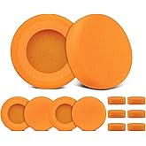SOULWIT 6Pcs Replacement Earpads for Koss Porta Pro, KSC11, KSC17, KSC75 Headphones, Soft and Durable Sponge Ear Pads Cushions with High-Density Foam - Orange