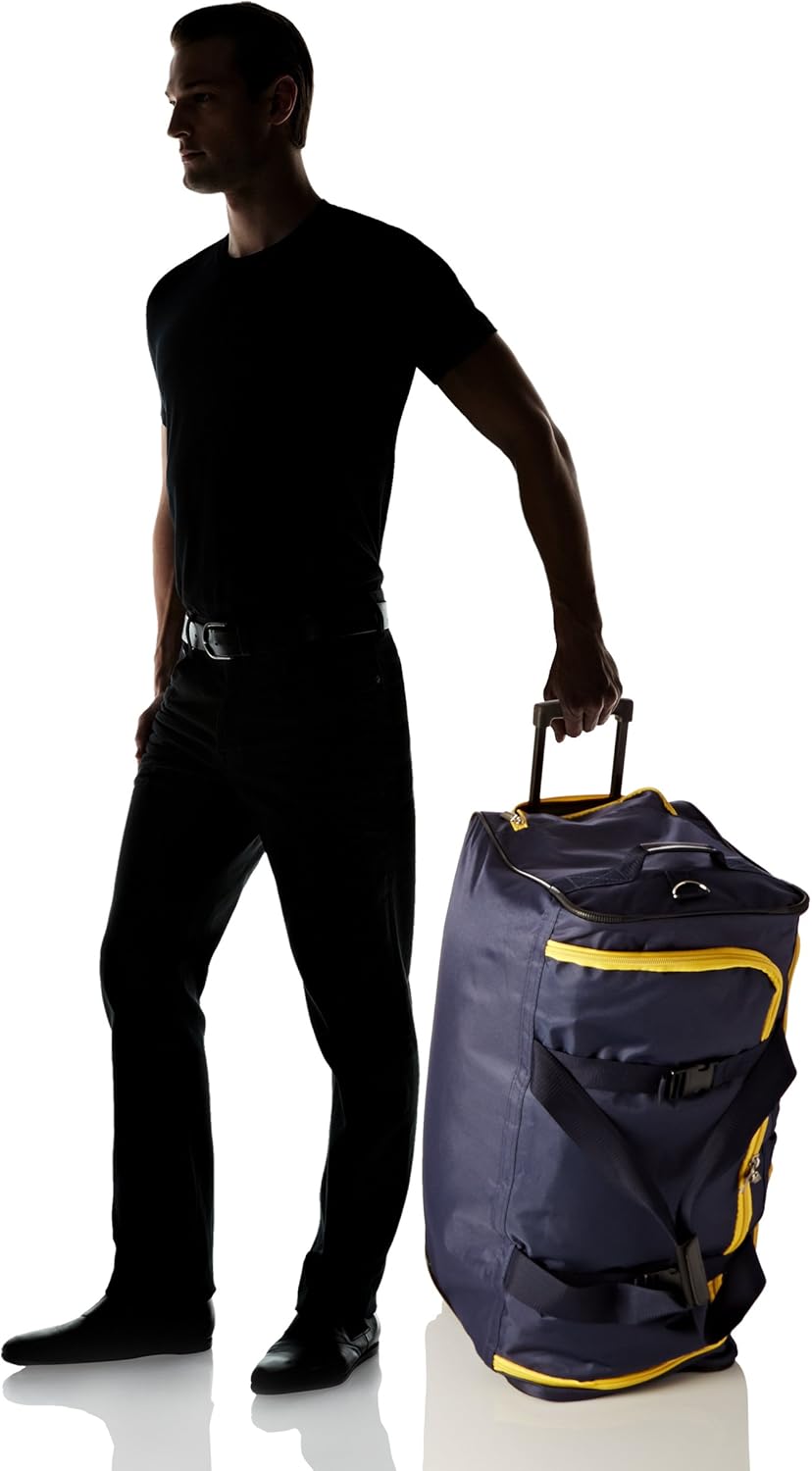  | Rockland Rolling Duffel Bag, Black, 36-Inch | Travel Duffels